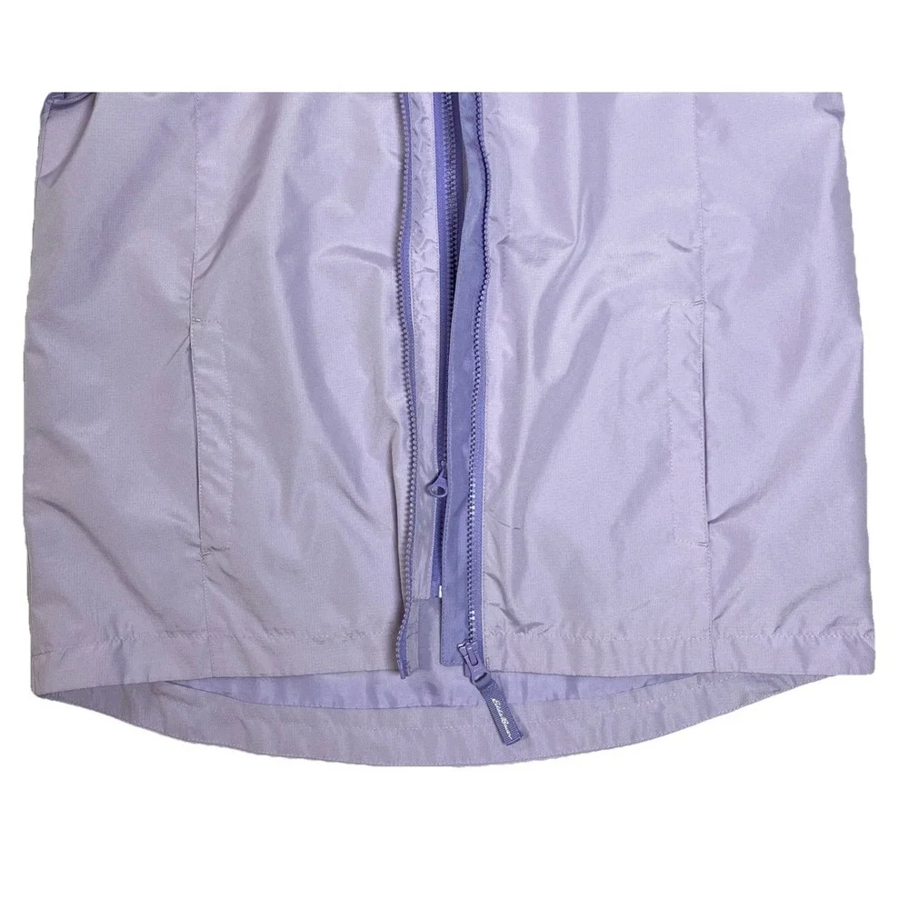 Eddie Bauer Kids Windbreaker Jacket Lavender Long Sleeve Girls Large 14-16